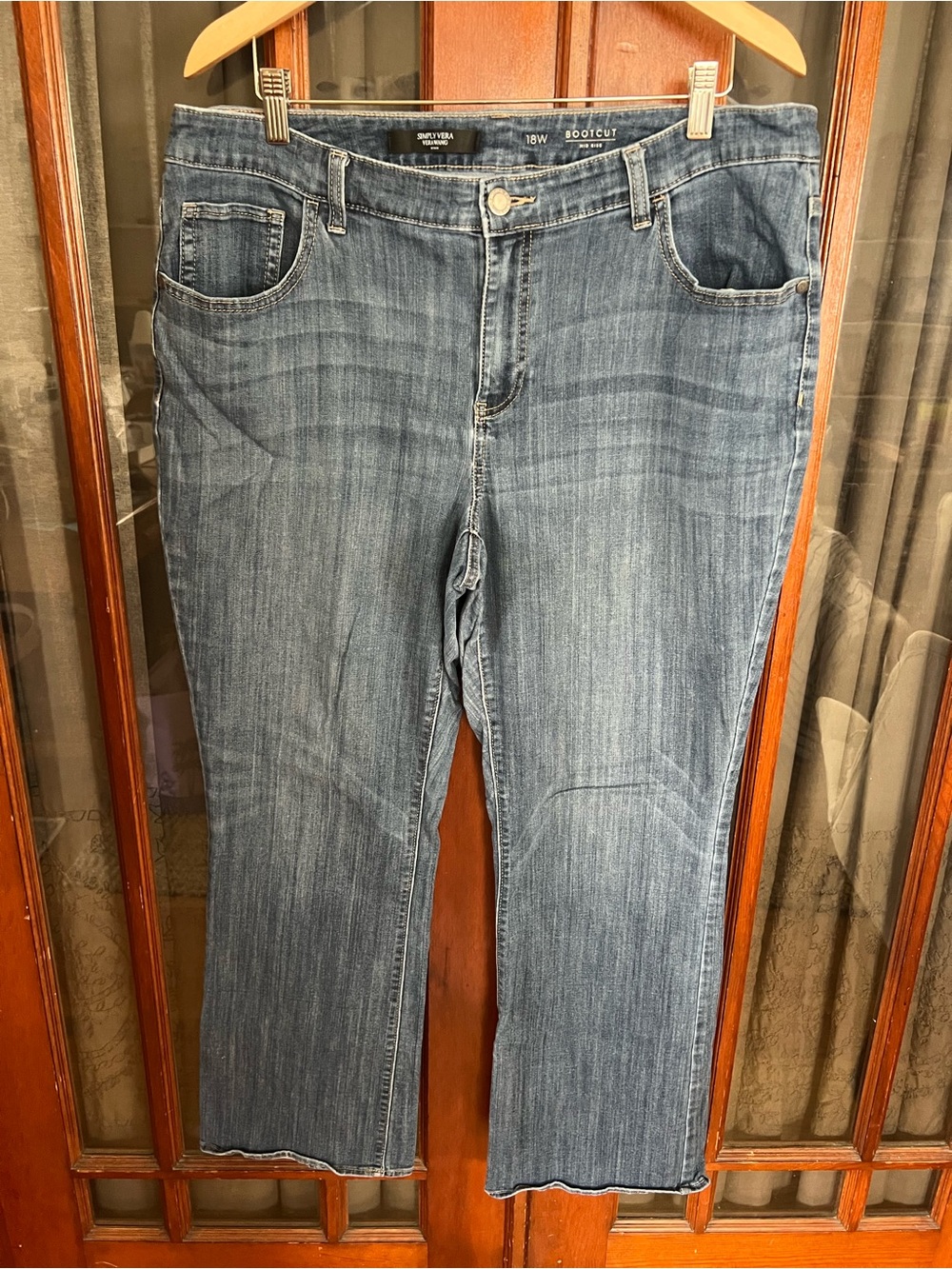 Simply Vera Wang Bootcut Mid Rise Jeans